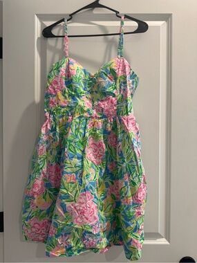 Lilly Pulitzer Floral Sundress in Pink, Green, Blue, Yellow